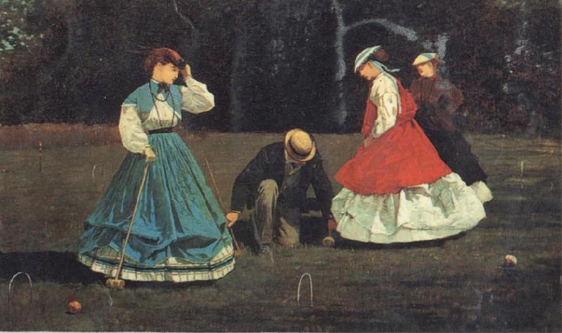 Winslow Homer Croquet Scene oil painting picture